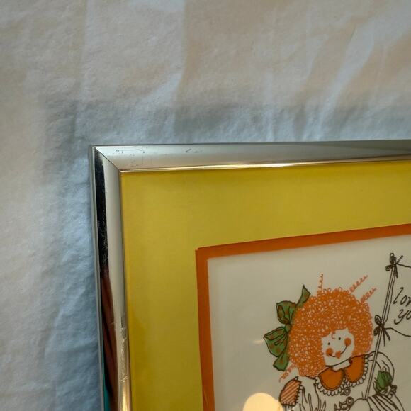 Marguerite Baldasaro Original Art Set Boy Girl Rocking Horse Love You Frame Mat - Picture 6 of 15